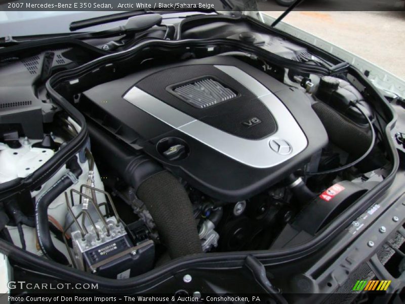 Arctic White / Black/Sahara Beige 2007 Mercedes-Benz E 350 Sedan