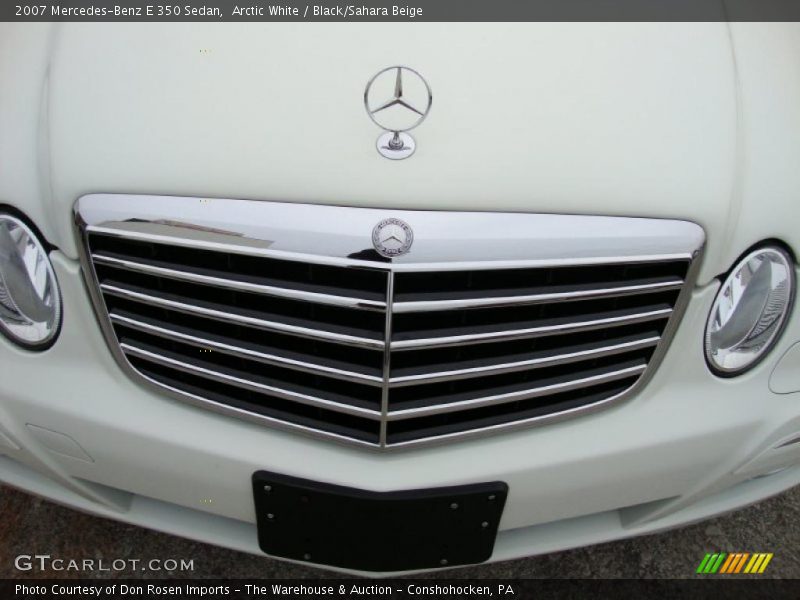 Arctic White / Black/Sahara Beige 2007 Mercedes-Benz E 350 Sedan
