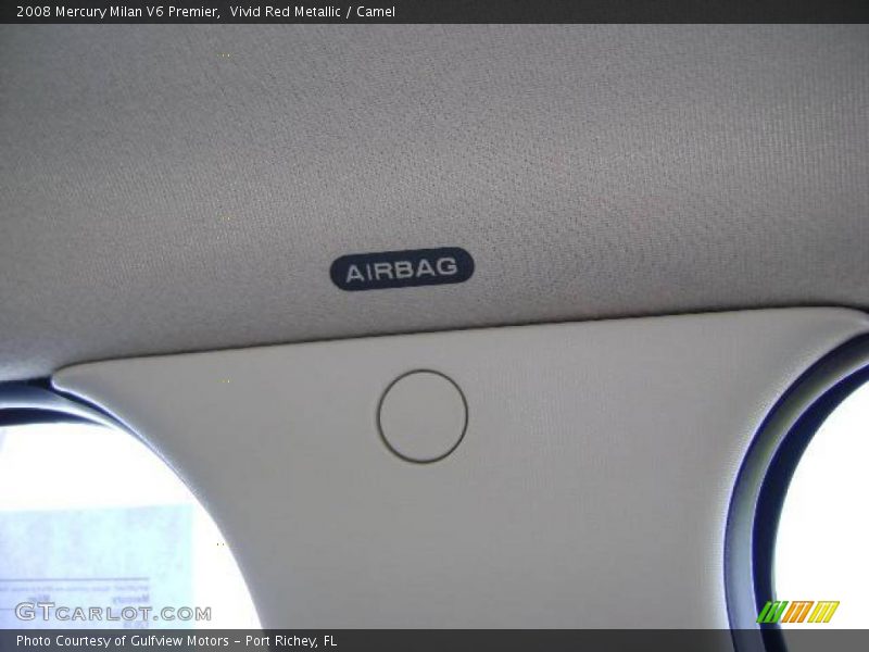 Vivid Red Metallic / Camel 2008 Mercury Milan V6 Premier