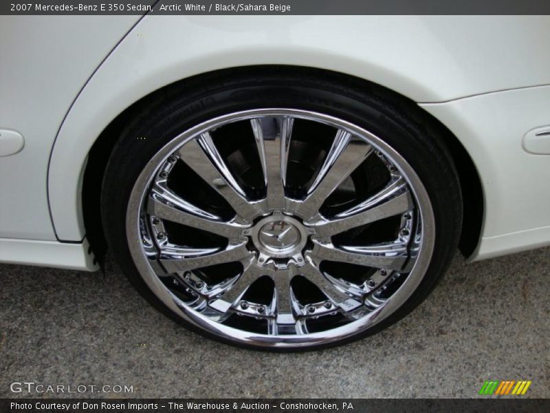 Arctic White / Black/Sahara Beige 2007 Mercedes-Benz E 350 Sedan