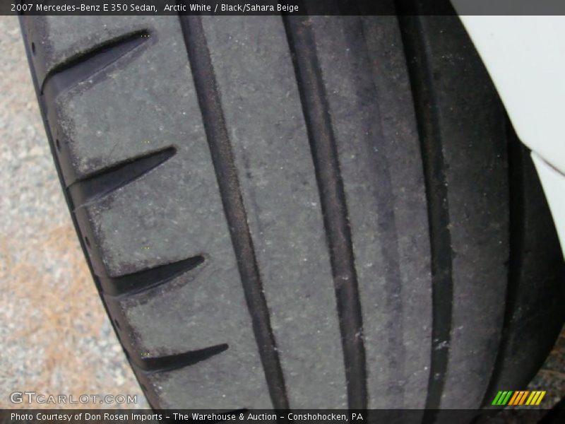 Arctic White / Black/Sahara Beige 2007 Mercedes-Benz E 350 Sedan