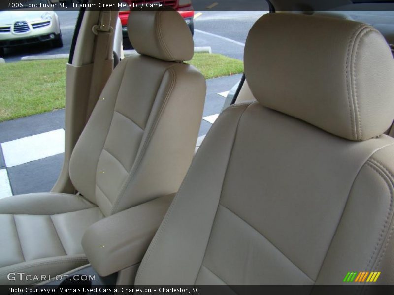 Titanium Green Metallic / Camel 2006 Ford Fusion SE