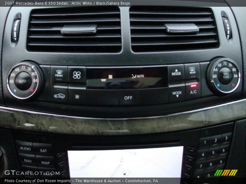 Arctic White / Black/Sahara Beige 2007 Mercedes-Benz E 350 Sedan