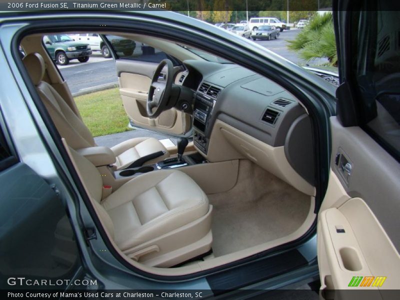 Titanium Green Metallic / Camel 2006 Ford Fusion SE