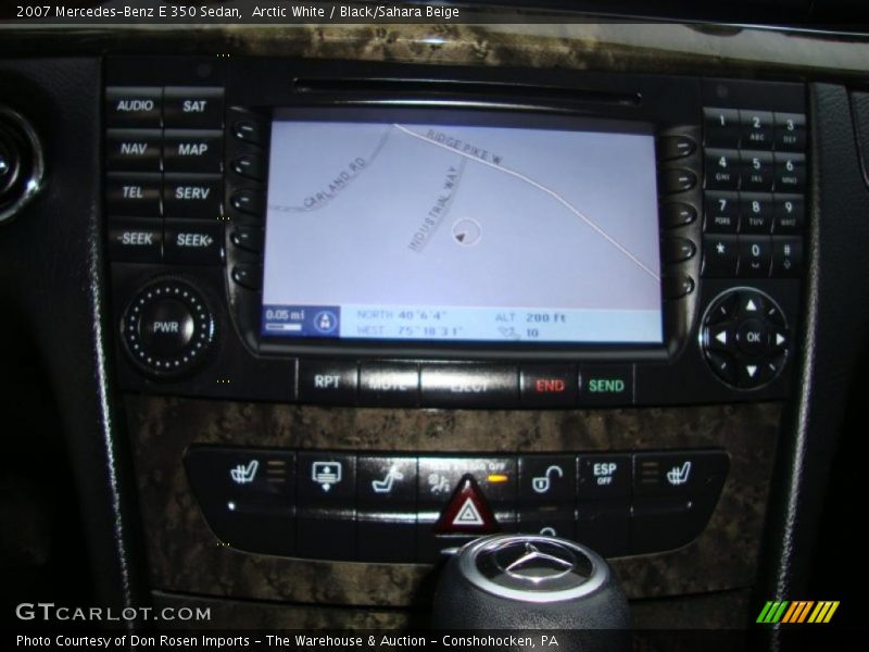 Arctic White / Black/Sahara Beige 2007 Mercedes-Benz E 350 Sedan