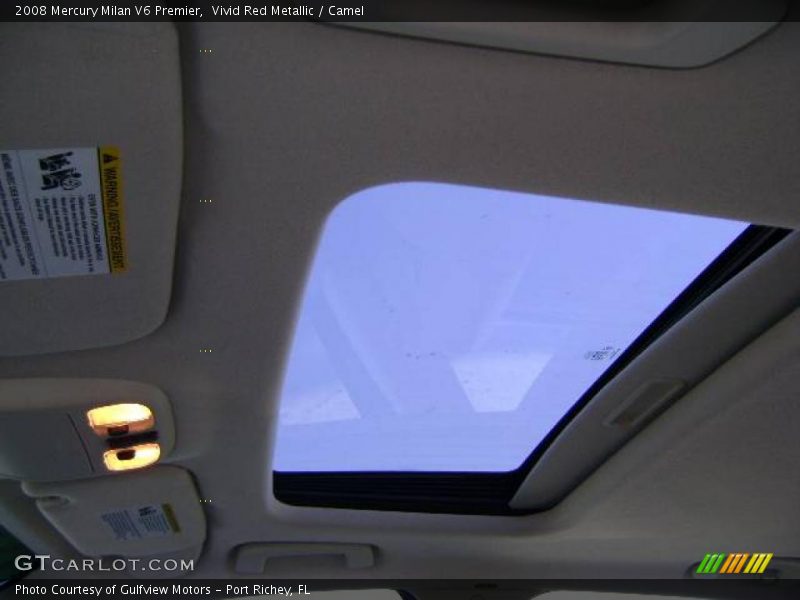 Vivid Red Metallic / Camel 2008 Mercury Milan V6 Premier