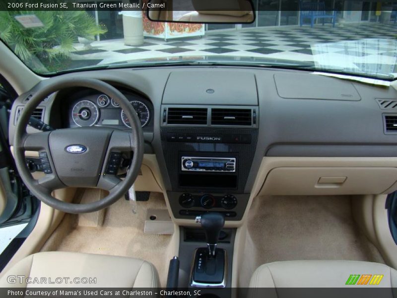 Titanium Green Metallic / Camel 2006 Ford Fusion SE