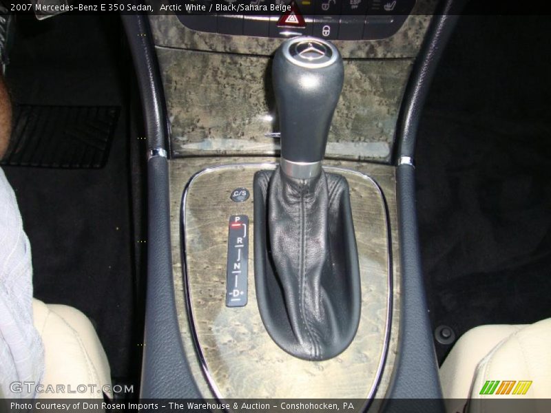 Arctic White / Black/Sahara Beige 2007 Mercedes-Benz E 350 Sedan