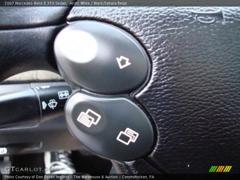 Arctic White / Black/Sahara Beige 2007 Mercedes-Benz E 350 Sedan