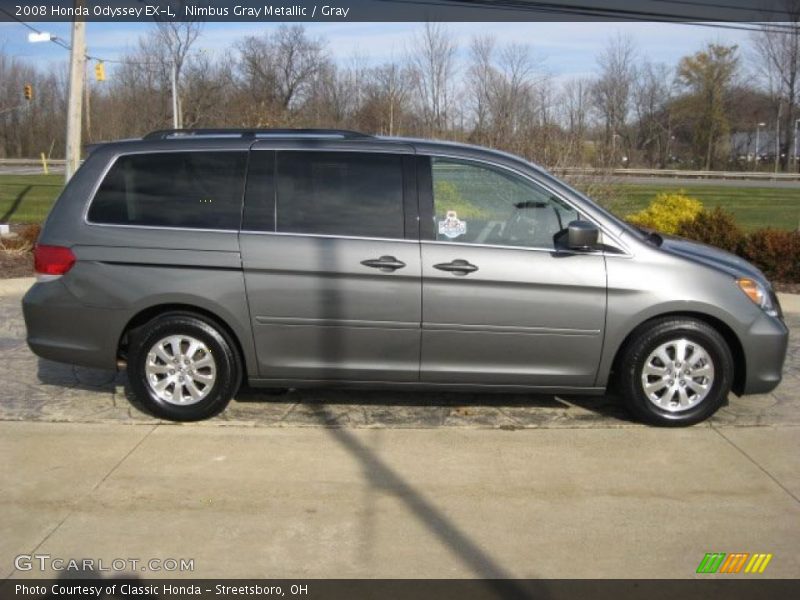 Nimbus Gray Metallic / Gray 2008 Honda Odyssey EX-L