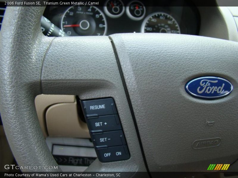 Titanium Green Metallic / Camel 2006 Ford Fusion SE