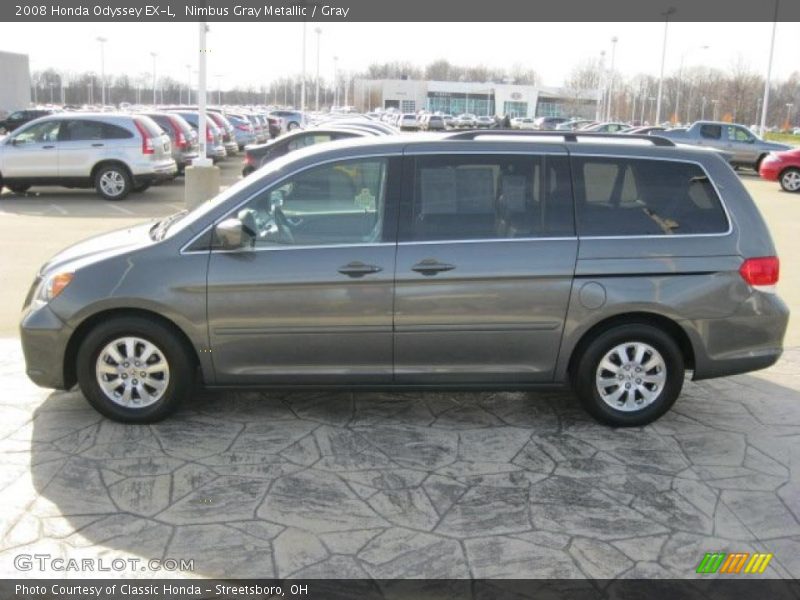Nimbus Gray Metallic / Gray 2008 Honda Odyssey EX-L