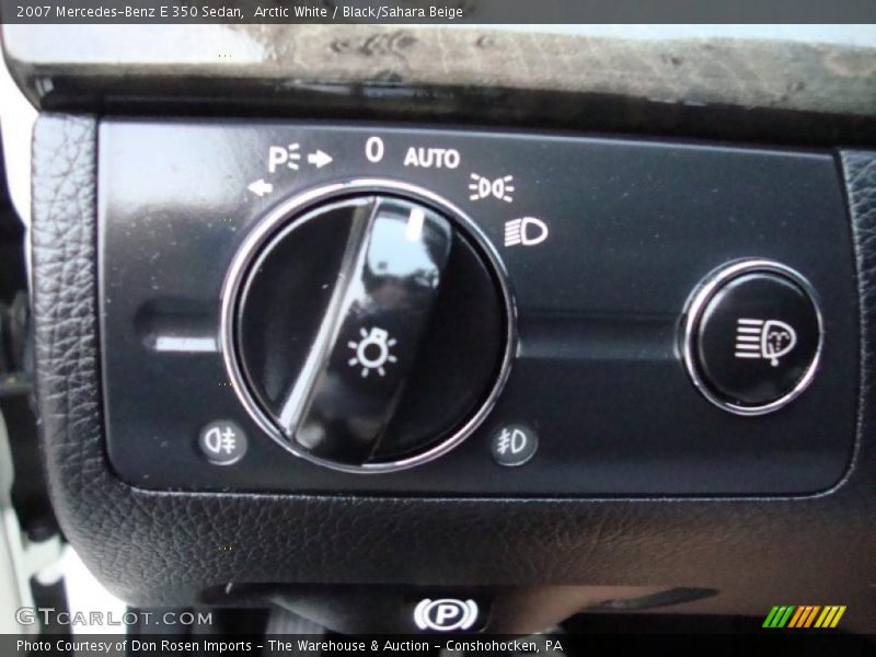 Arctic White / Black/Sahara Beige 2007 Mercedes-Benz E 350 Sedan