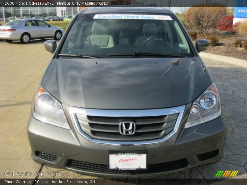 Nimbus Gray Metallic / Gray 2008 Honda Odyssey EX-L