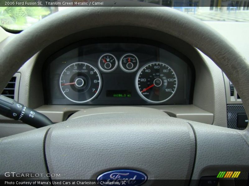Titanium Green Metallic / Camel 2006 Ford Fusion SE