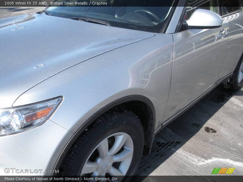 Brilliant Silver Metallic / Graphite 2005 Infiniti FX 35 AWD