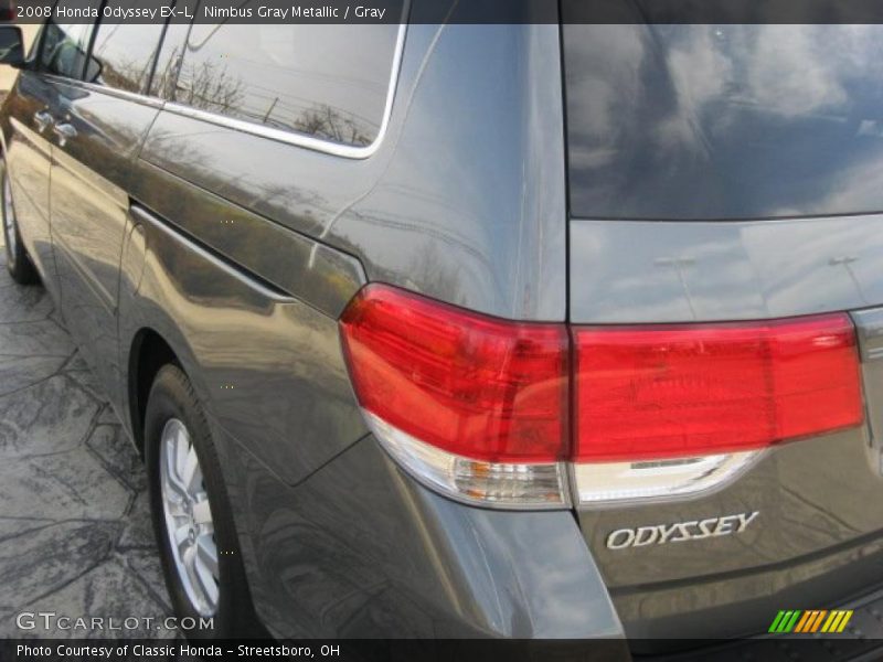 Nimbus Gray Metallic / Gray 2008 Honda Odyssey EX-L