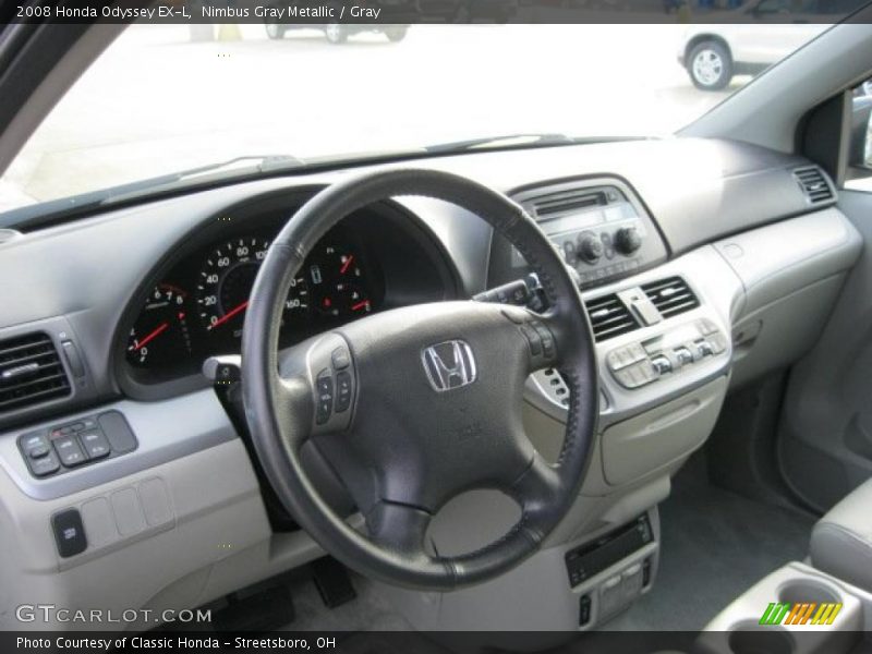 Nimbus Gray Metallic / Gray 2008 Honda Odyssey EX-L