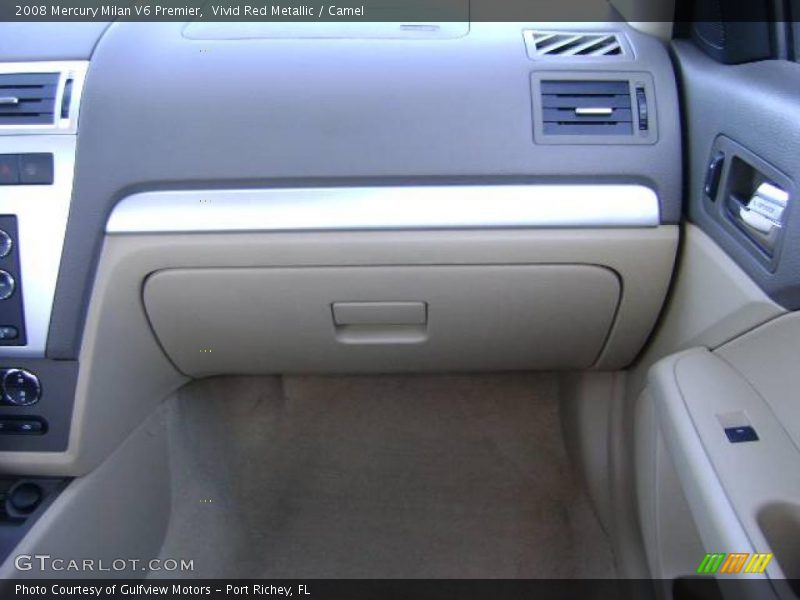 Vivid Red Metallic / Camel 2008 Mercury Milan V6 Premier