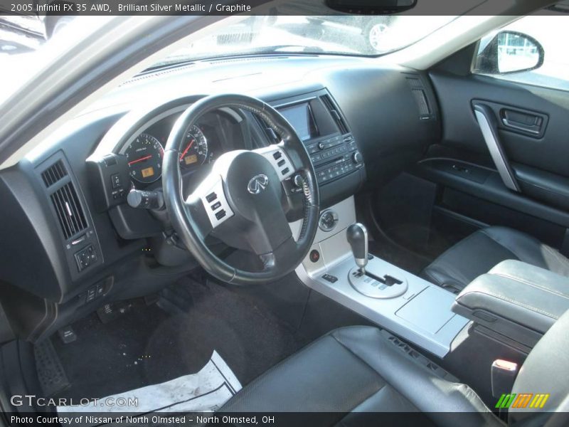 Brilliant Silver Metallic / Graphite 2005 Infiniti FX 35 AWD
