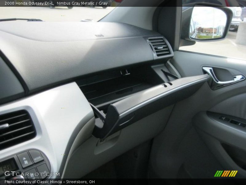 Nimbus Gray Metallic / Gray 2008 Honda Odyssey EX-L