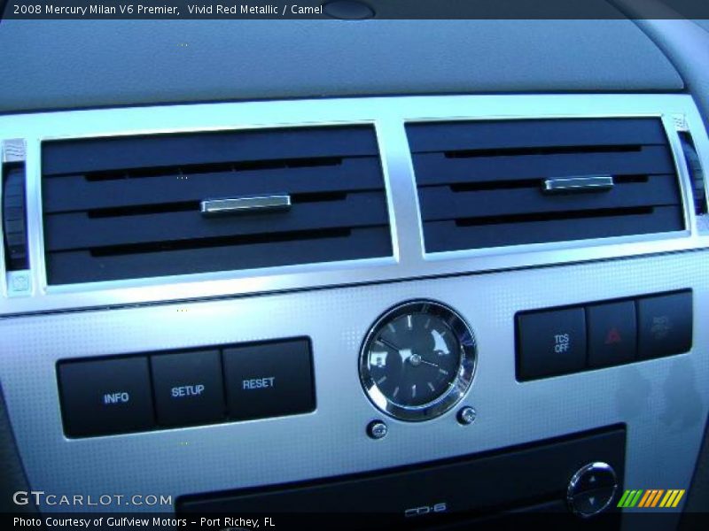Vivid Red Metallic / Camel 2008 Mercury Milan V6 Premier