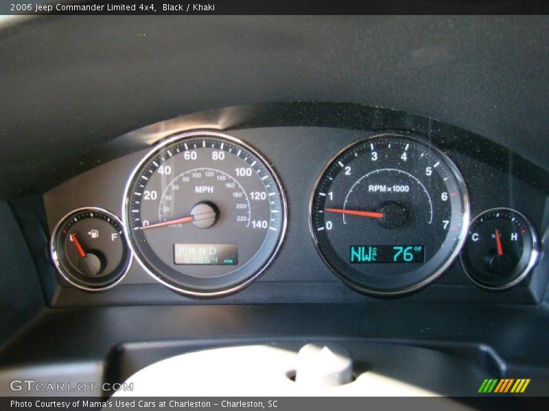 Black / Khaki 2006 Jeep Commander Limited 4x4