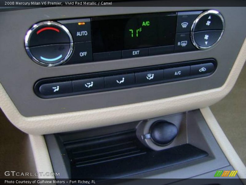 Vivid Red Metallic / Camel 2008 Mercury Milan V6 Premier