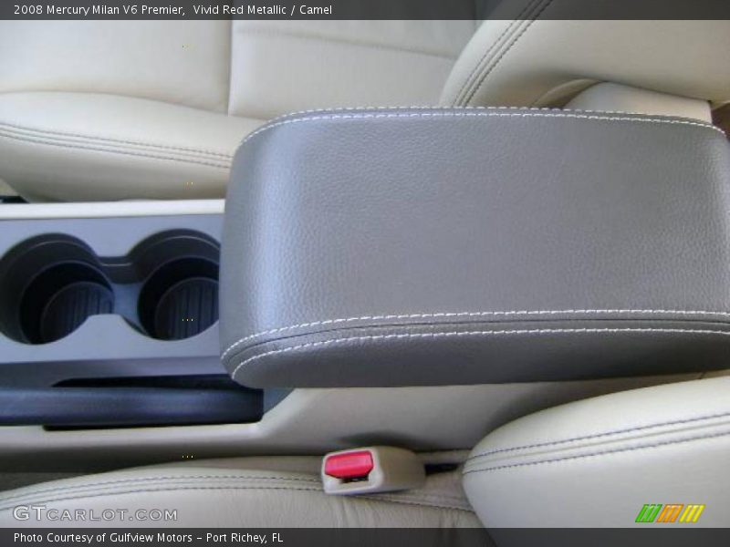 Vivid Red Metallic / Camel 2008 Mercury Milan V6 Premier