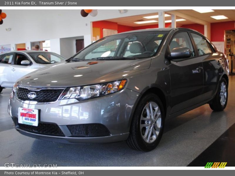 Titanium Silver / Stone 2011 Kia Forte EX