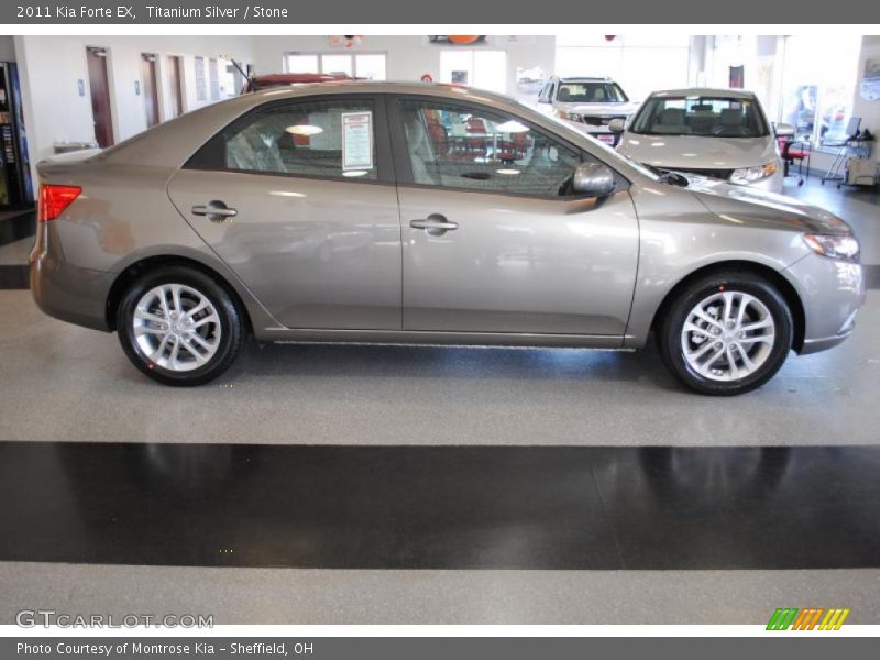 Titanium Silver / Stone 2011 Kia Forte EX