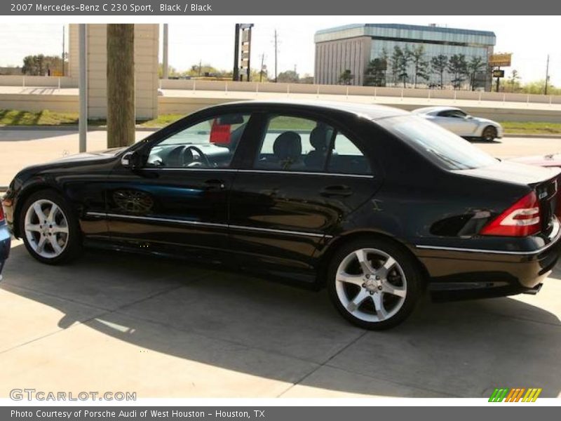 Black / Black 2007 Mercedes-Benz C 230 Sport