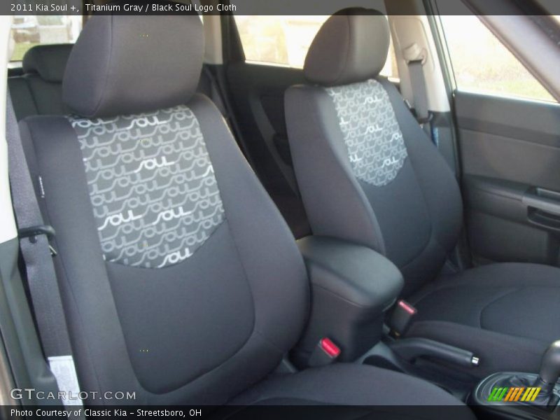 Titanium Gray / Black Soul Logo Cloth 2011 Kia Soul +