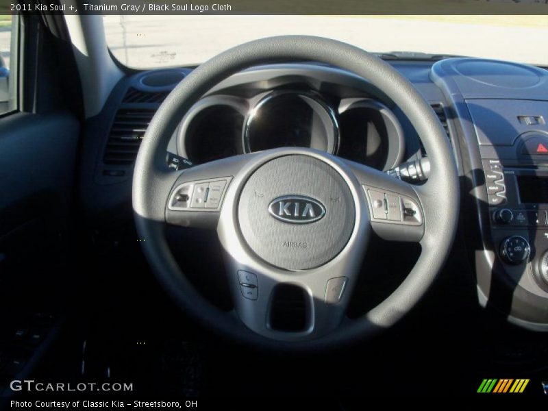 Titanium Gray / Black Soul Logo Cloth 2011 Kia Soul +