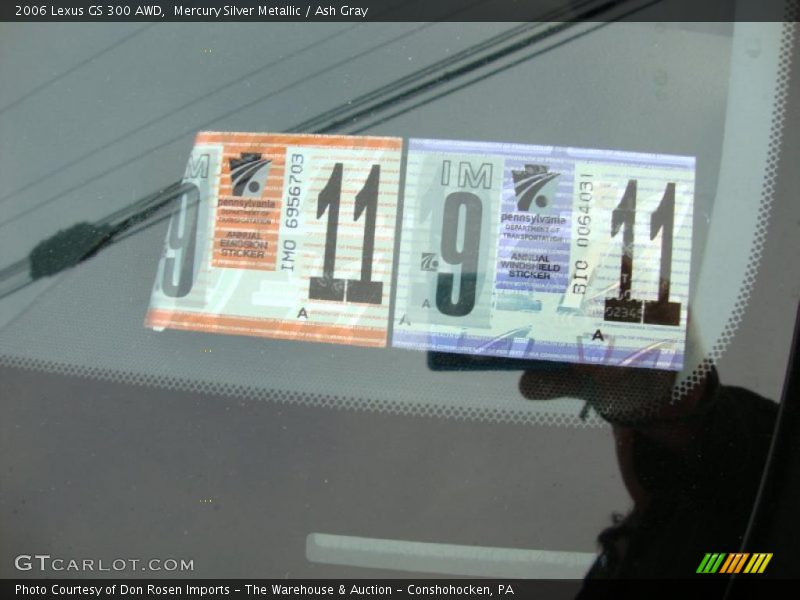 Mercury Silver Metallic / Ash Gray 2006 Lexus GS 300 AWD