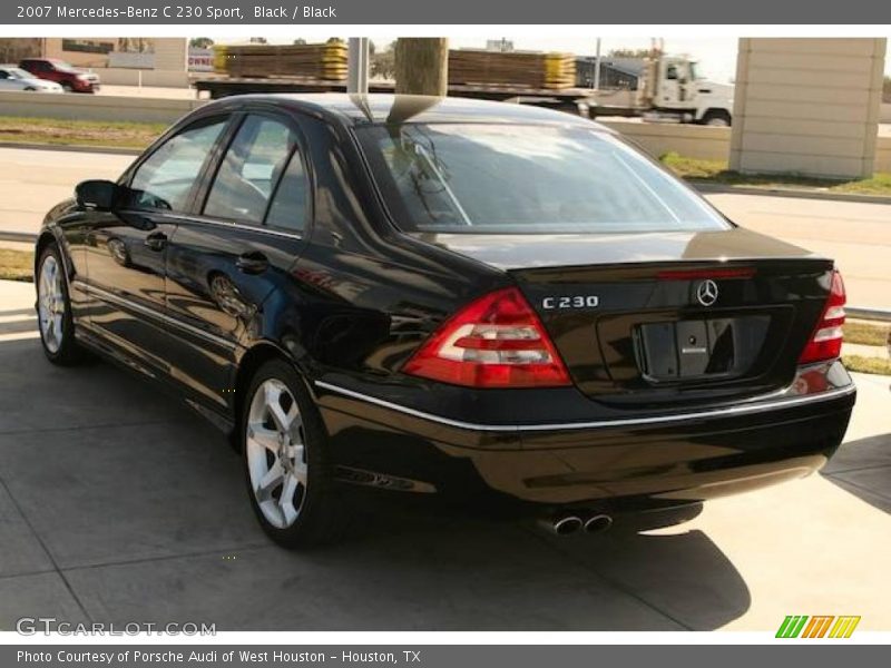 Black / Black 2007 Mercedes-Benz C 230 Sport