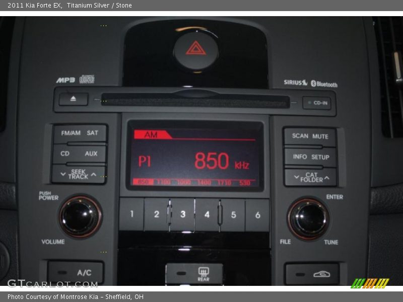 Controls of 2011 Forte EX