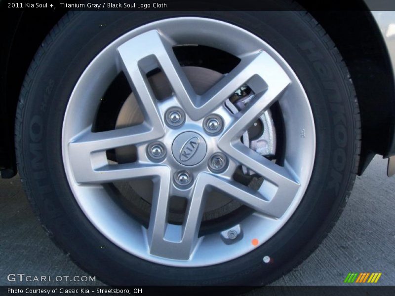 Titanium Gray / Black Soul Logo Cloth 2011 Kia Soul +