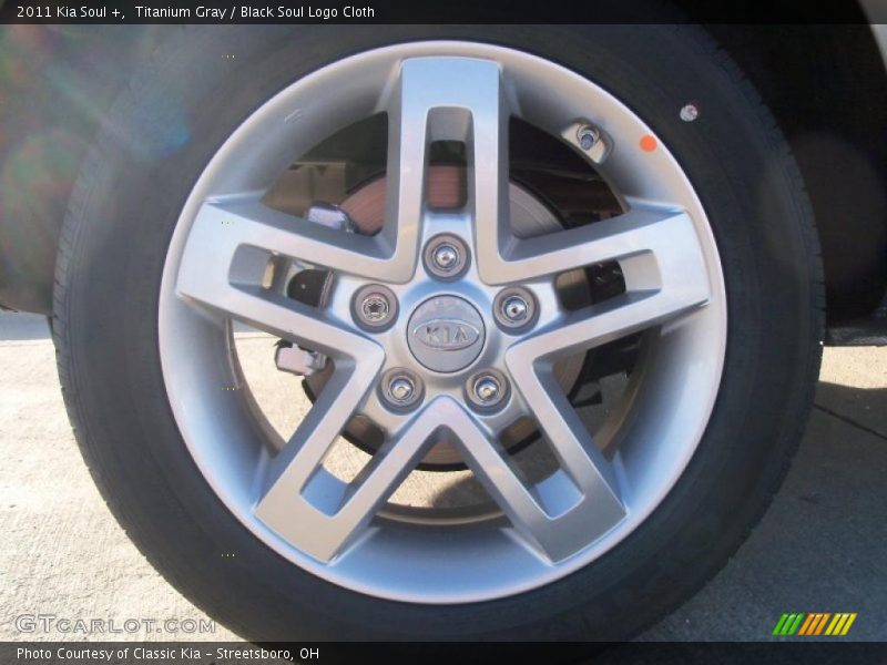 Titanium Gray / Black Soul Logo Cloth 2011 Kia Soul +