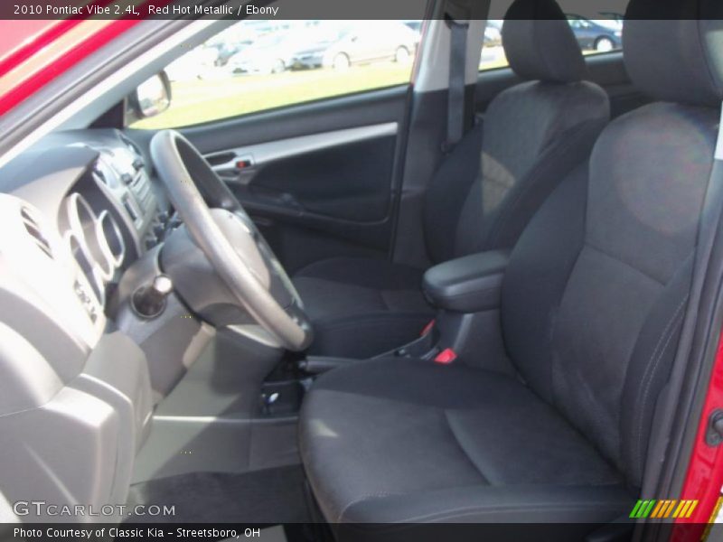 Red Hot Metallic / Ebony 2010 Pontiac Vibe 2.4L