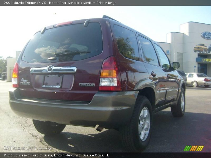 Merlot Pearl Metallic / Medium Pebble Beige 2004 Mazda Tribute LX V6