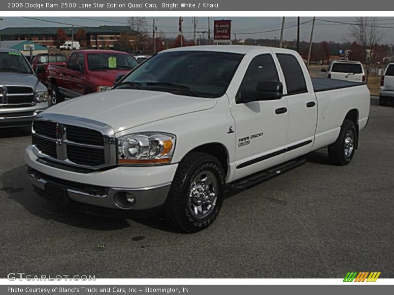 Bright White / Khaki 2006 Dodge Ram 2500 Lone Star Edition Quad Cab