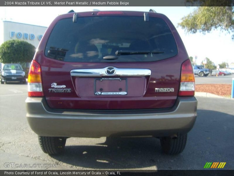 Merlot Pearl Metallic / Medium Pebble Beige 2004 Mazda Tribute LX V6