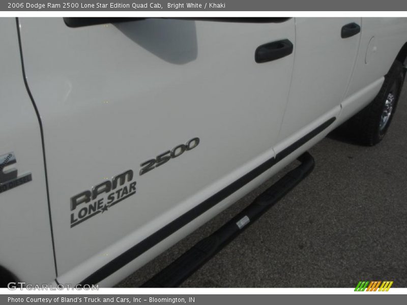 Bright White / Khaki 2006 Dodge Ram 2500 Lone Star Edition Quad Cab