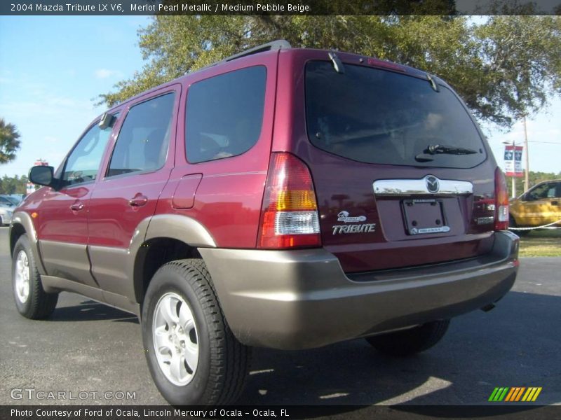 Merlot Pearl Metallic / Medium Pebble Beige 2004 Mazda Tribute LX V6