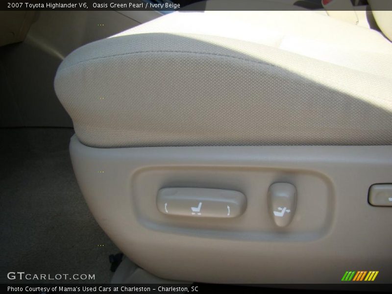 Oasis Green Pearl / Ivory Beige 2007 Toyota Highlander V6