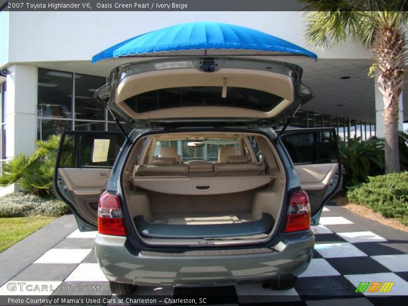 Oasis Green Pearl / Ivory Beige 2007 Toyota Highlander V6