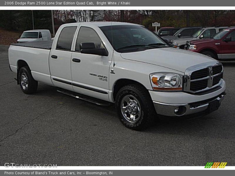 Bright White / Khaki 2006 Dodge Ram 2500 Lone Star Edition Quad Cab