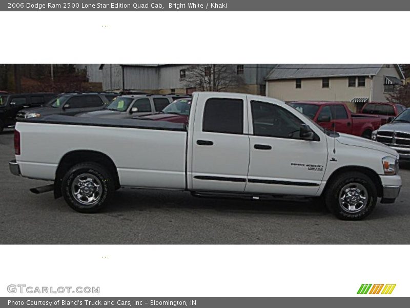Bright White / Khaki 2006 Dodge Ram 2500 Lone Star Edition Quad Cab