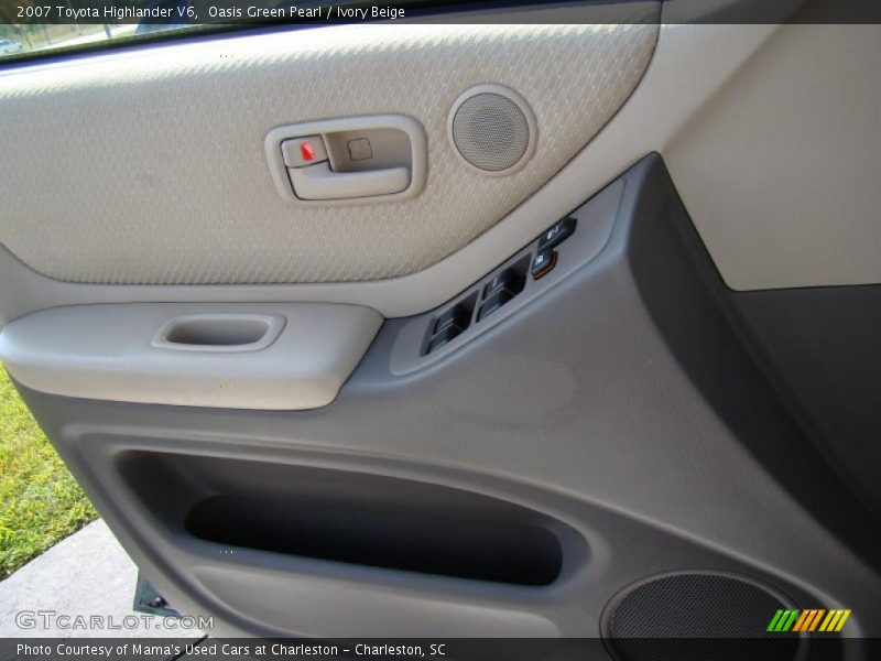 Oasis Green Pearl / Ivory Beige 2007 Toyota Highlander V6